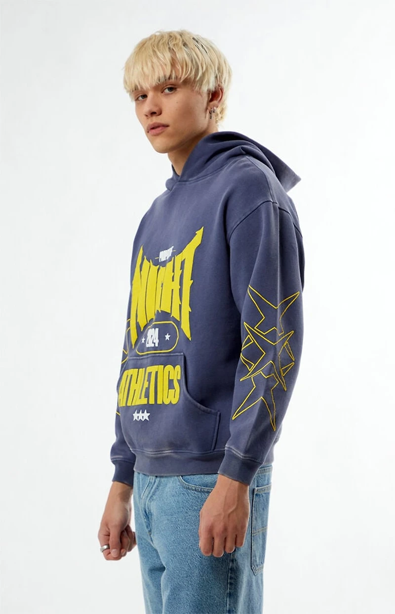 Nightlab Blue Washed Gym Hoodie