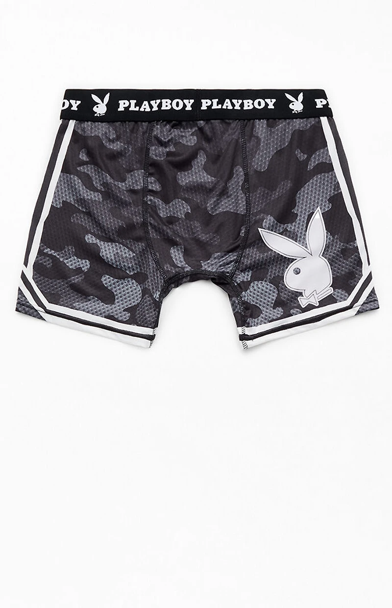Playboy By PacSun Black Camo Varsity Boxer Briefs