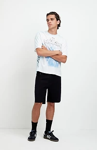 Pacsun Harrison Cutoff Baggy Jean Shorts Stretch Black