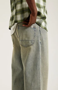 Pacsun Blake Extreme Baggy Jeans Light Blue Tinted