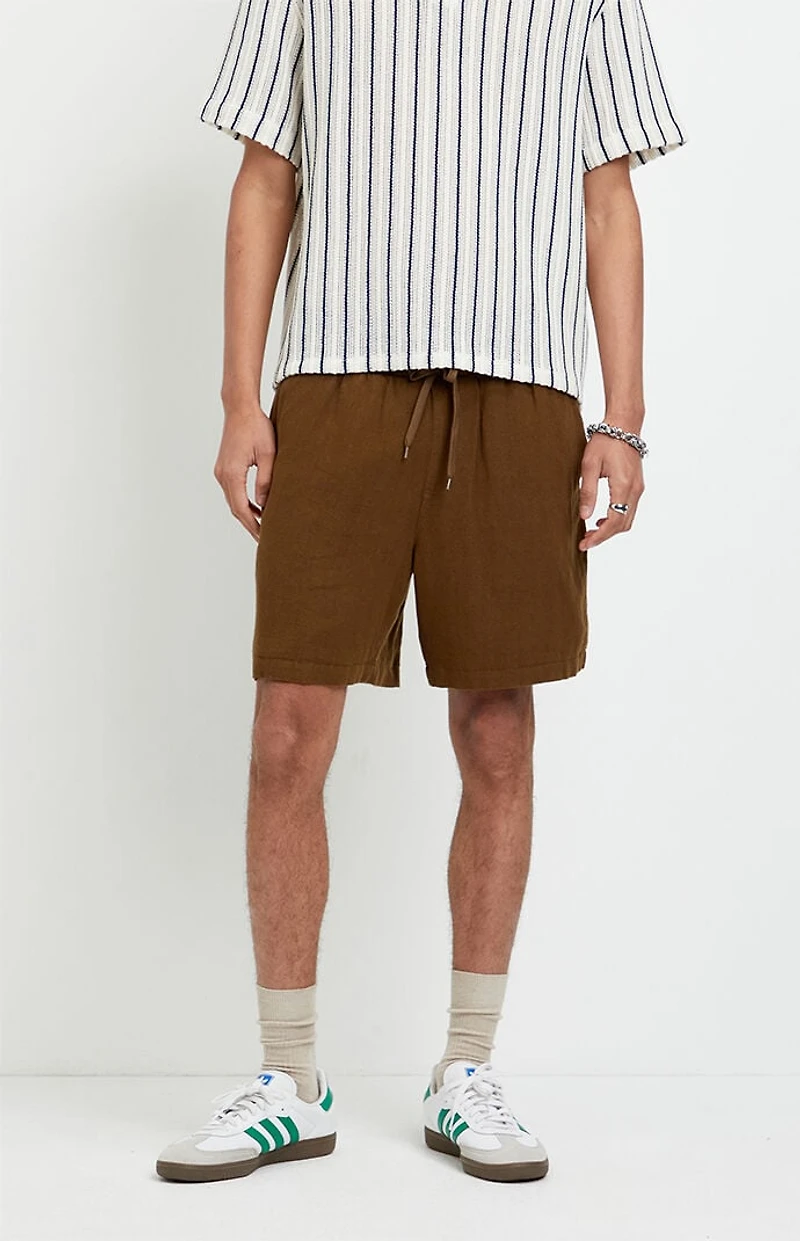 Pacsun Brown Linen Shorts