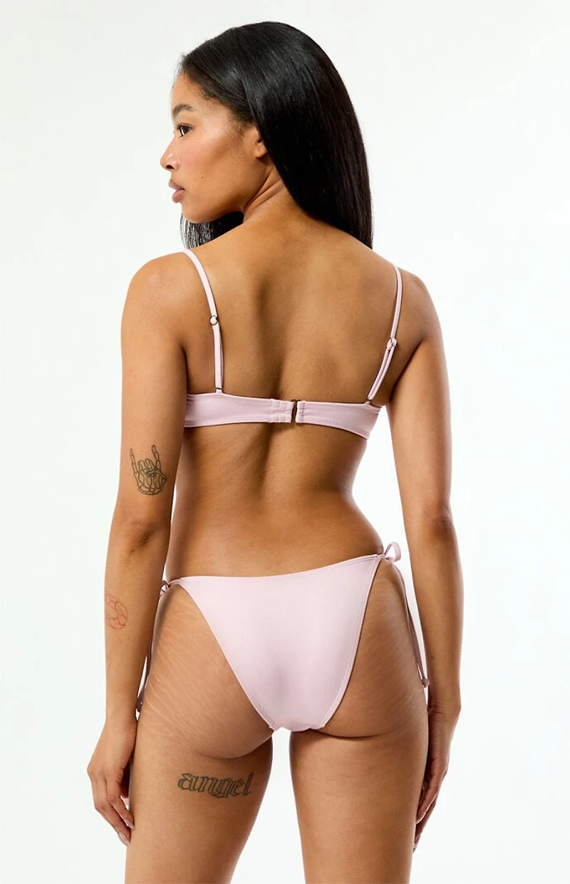 Pacsun Pink Summer Shine Side Tie Bikini Bottom