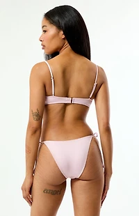 Pacsun Pink Summer Shine Side Tie Bikini Bottom