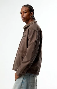 Timberland Brown Washed Canvas Jacket