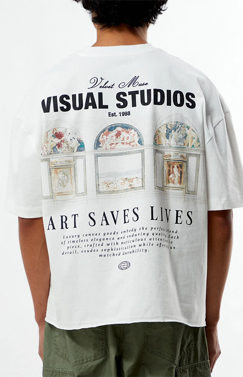 Pacsun Visual Studios Cropped Boxy T-Shirt