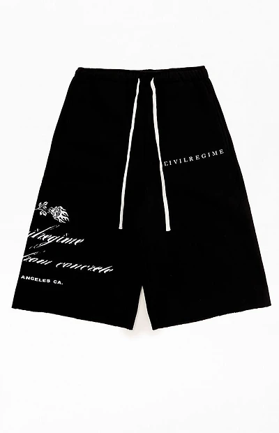 Civil Black RFC Lounger Fleece Sweat Shorts