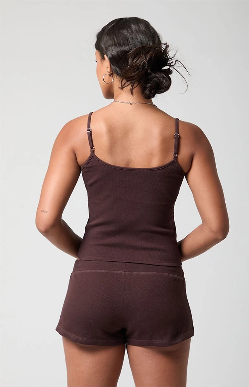 PAC 1980 Active Aspen Waffle Knit Drawstring Shorts