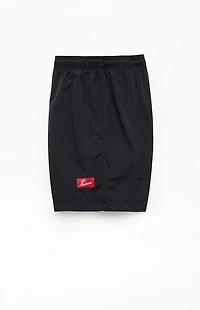 Pacsun Black Solid 6.5" Swim Trunks