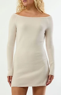 Your Favorite Mae Off-The-Shoulder Sweater Dress