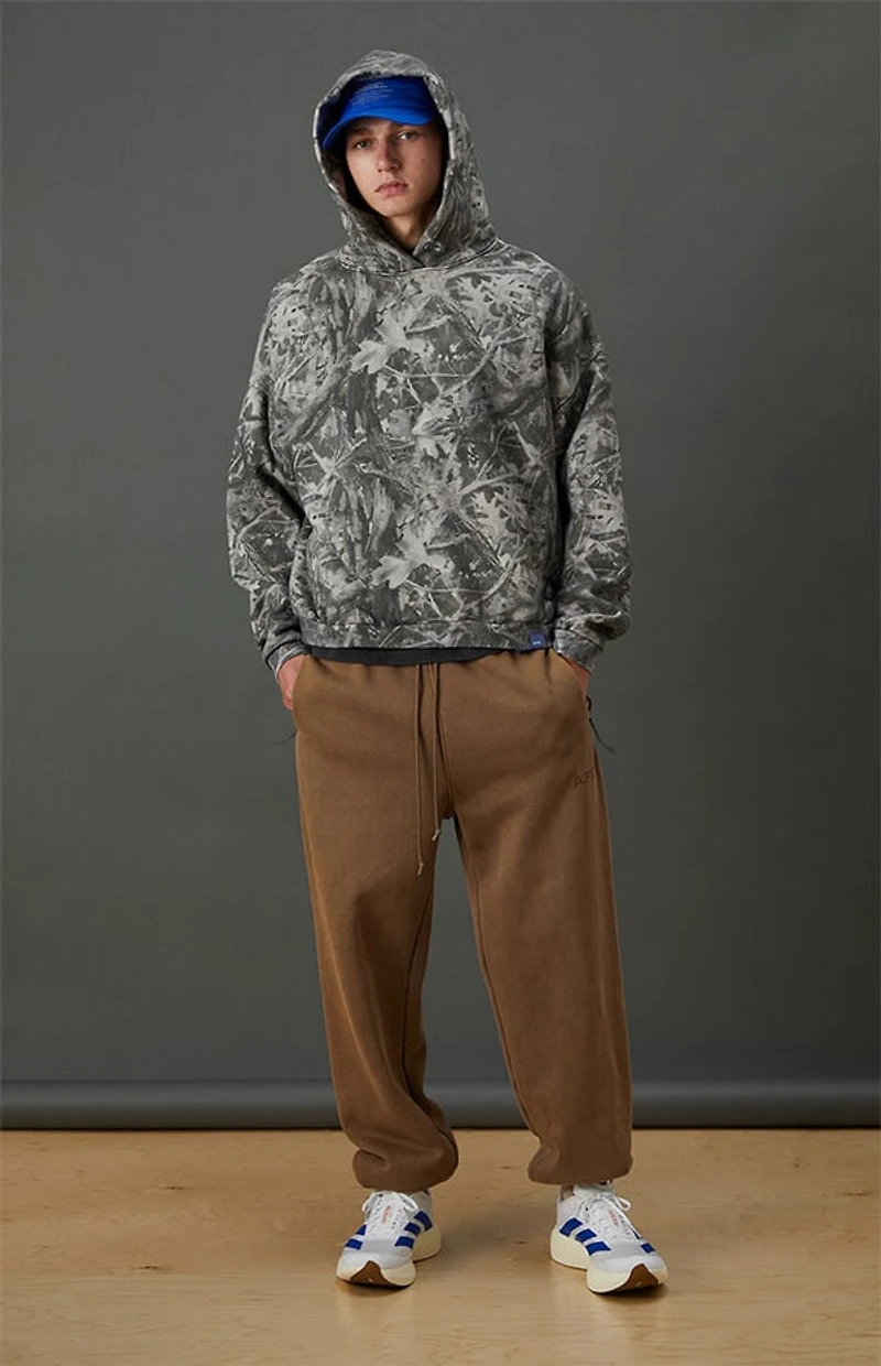 A.R.C. Tree Camo Vintage Wash Heavyweight Oversized Fleece Hoodie
