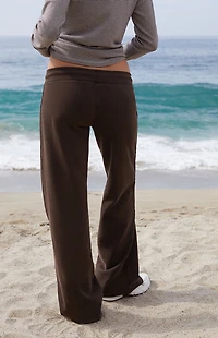 John Galt Brown Hilary Soft Yoga Baggy Sweatpants