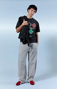 Pacsun Heather Grey Blaine Barrel Sweatpants
