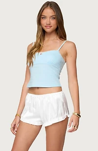 Edikted Jovana Lace Trim Tank Top