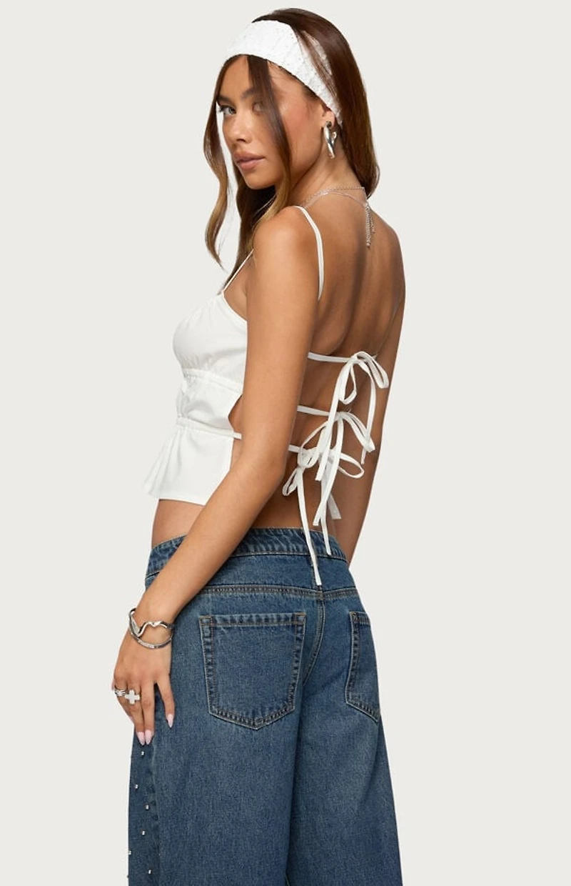 Edikted Esmay Studded Low Rise Jeans
