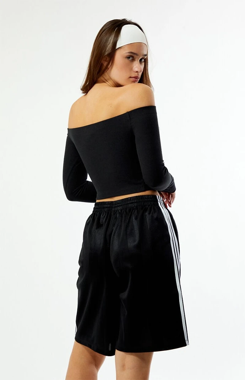 adidas Black 3-Stripes Jacquard Jorts