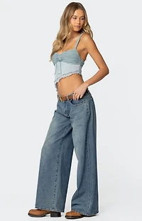 Edikted Ruffled Asymmetric Tank Top