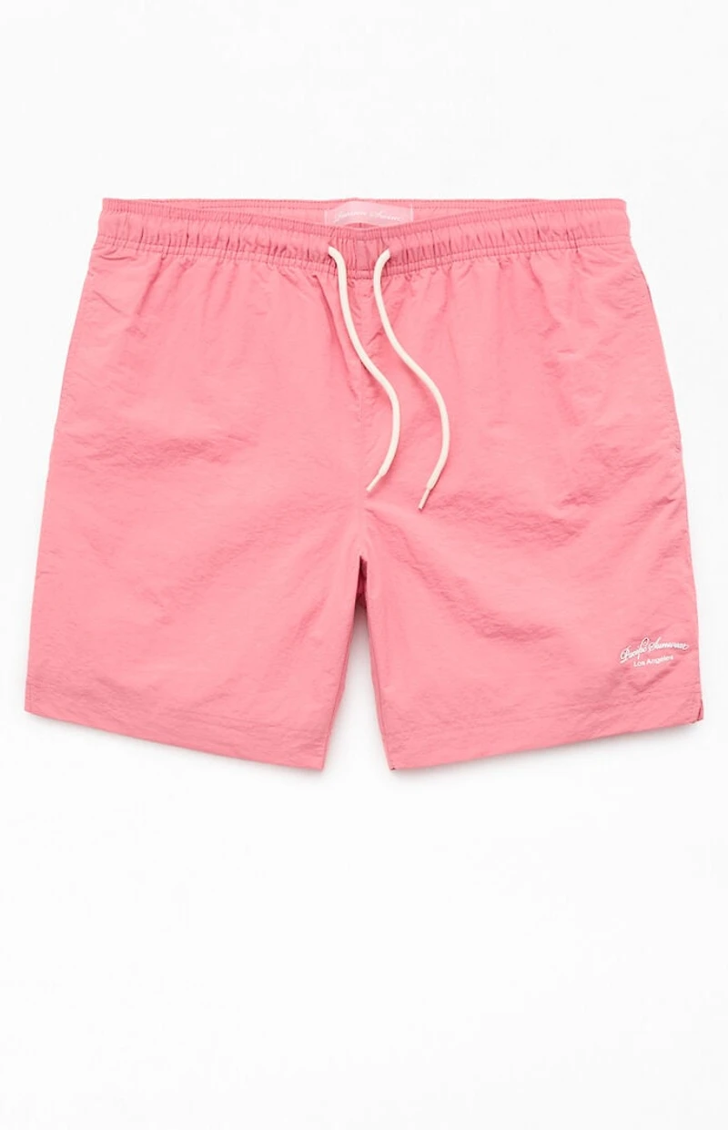 Pacsun Mauve Collegiate 6.5'' Swim Trunks