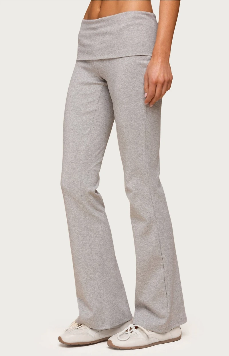 Edikted Ivanne Foldover Flared Pants