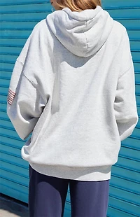 John Galt Silver Christy USA Oversized Hoodie