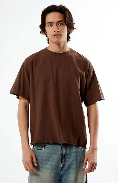 Pacsun Brown Premium Cropped T-Shirt