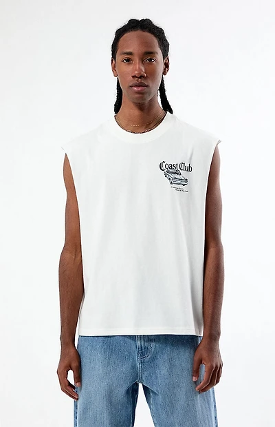 Pacsun Coast Club Cut Off Muscle T-Shirt