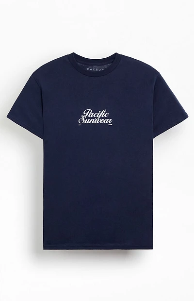 Pacsun Navy Script T-Shirt