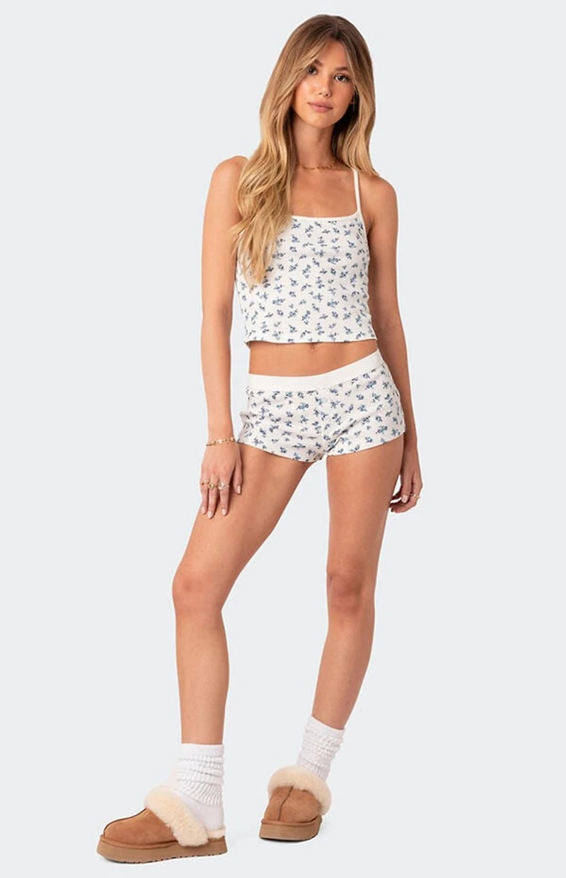 Edikted Pamper Waffle Tank Top
