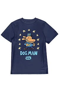 Kids Dog Man Surrounded by Stars T-Shirt