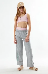 Pacsun Kids Pink Scrunch Tank & High Waisted Bikini Set