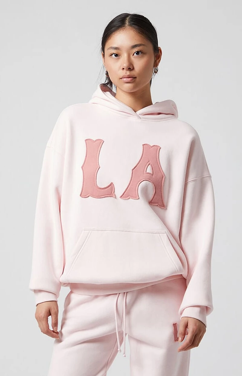 Pacsun Pink LA Patch Hoodie