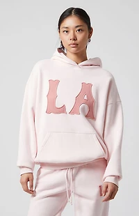 Pacsun Pink LA Patch Hoodie