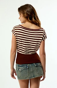 Your Favorite Eva Short Sleeve Sweater T-Shirt