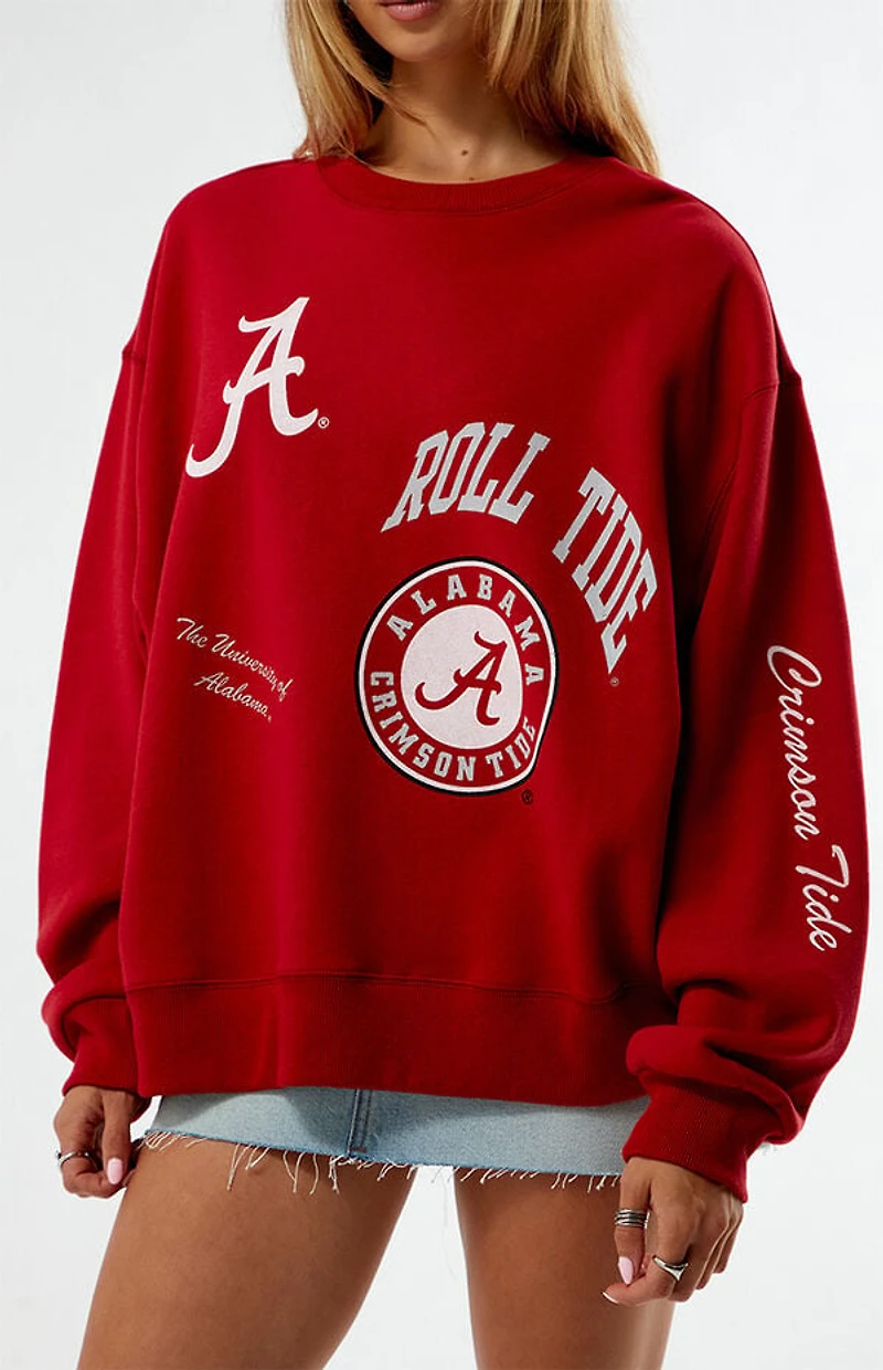 WILD COLLECTIVE x Pacsun University of Alabama Crew Neck Oversized Sweatshirt