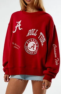 WILD COLLECTIVE x Pacsun University of Alabama Crew Neck Oversized Sweatshirt