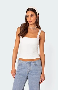 Edikted Lola Ribbed Tank Top