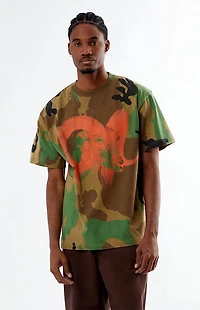 Pacsun Washed Camo Animal T-Shirt