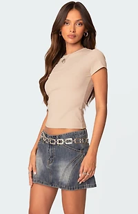 Edikted Tay Short Sleeve Top