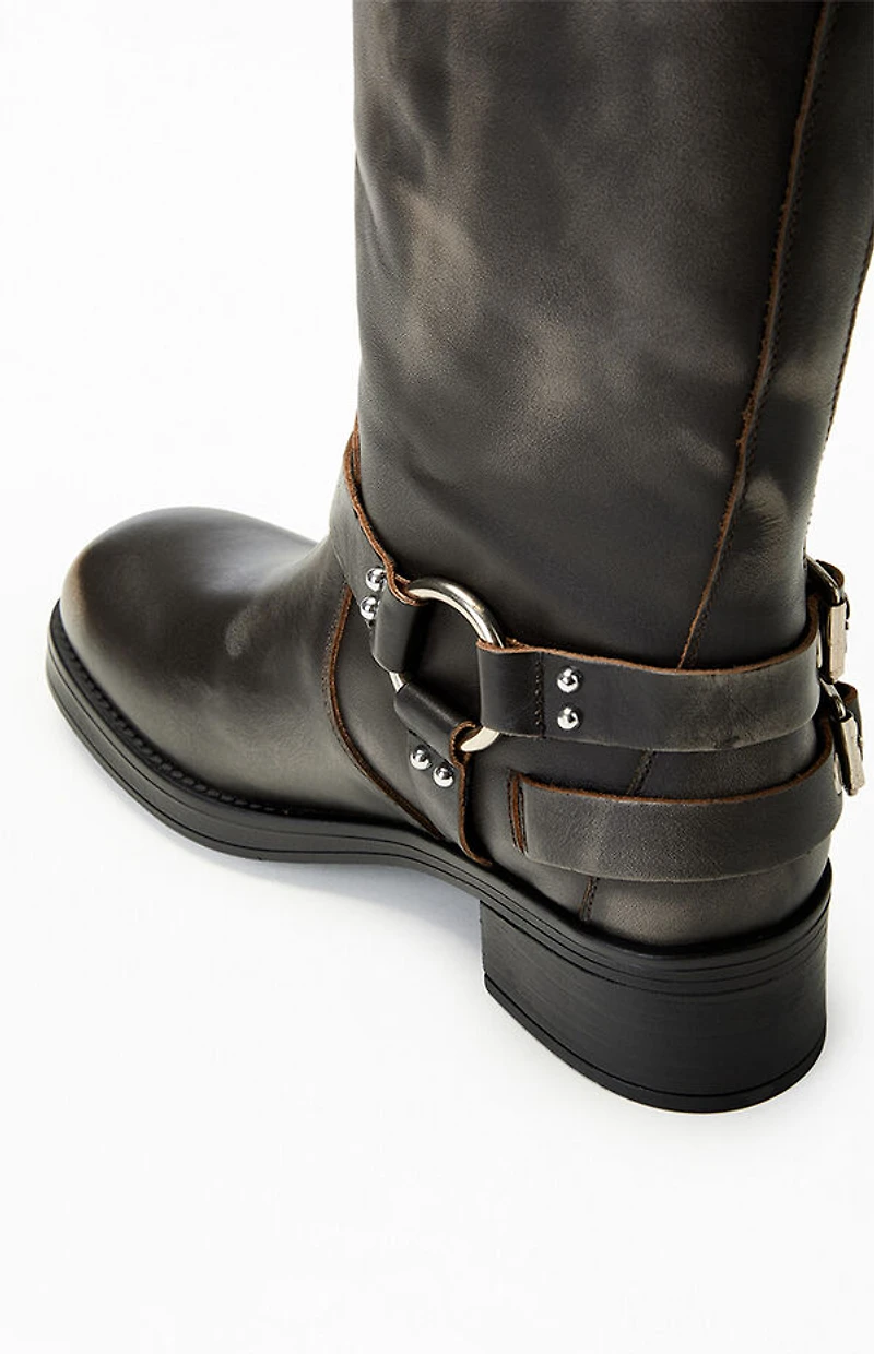 Steve Madden Women's Leather Rocky Boots