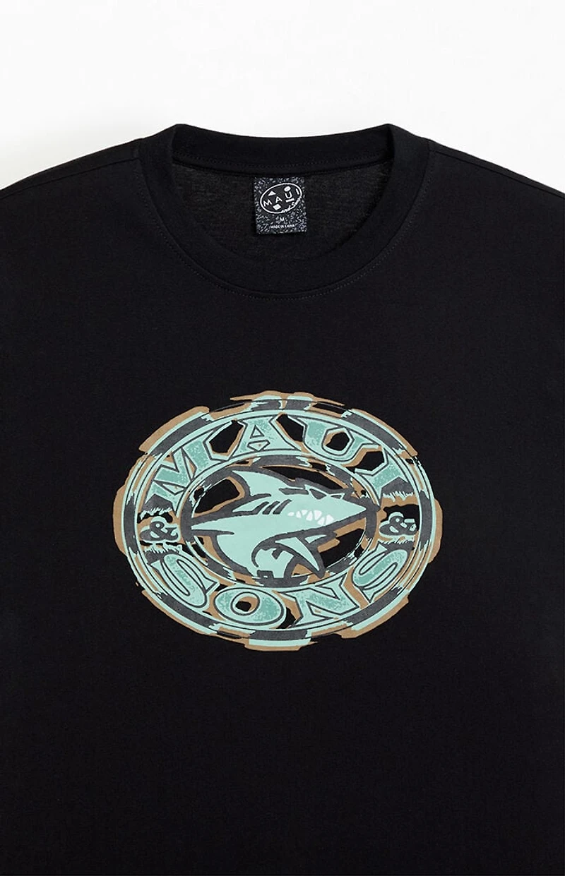 Maui & Sons Emblem Shark T-Shirt