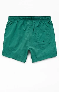 Pacsun Green Collegiate 4.5" Swim Trunks