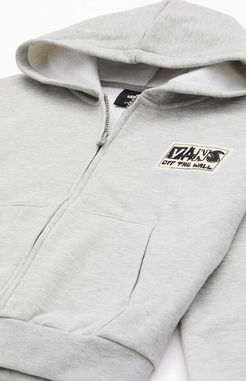Vans Kids Heather Grey Van-Archy Label Full Zip Hoodie