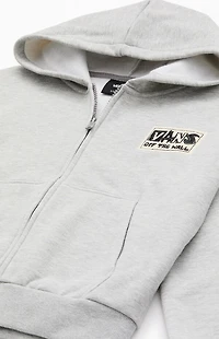 Vans Kids Heather Grey Van-Archy Label Full Zip Hoodie