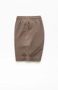 Pacsun Brown Sunny 5.5" Swim Trunks