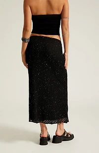 Beverly and Beck Sequin Midi Skirt