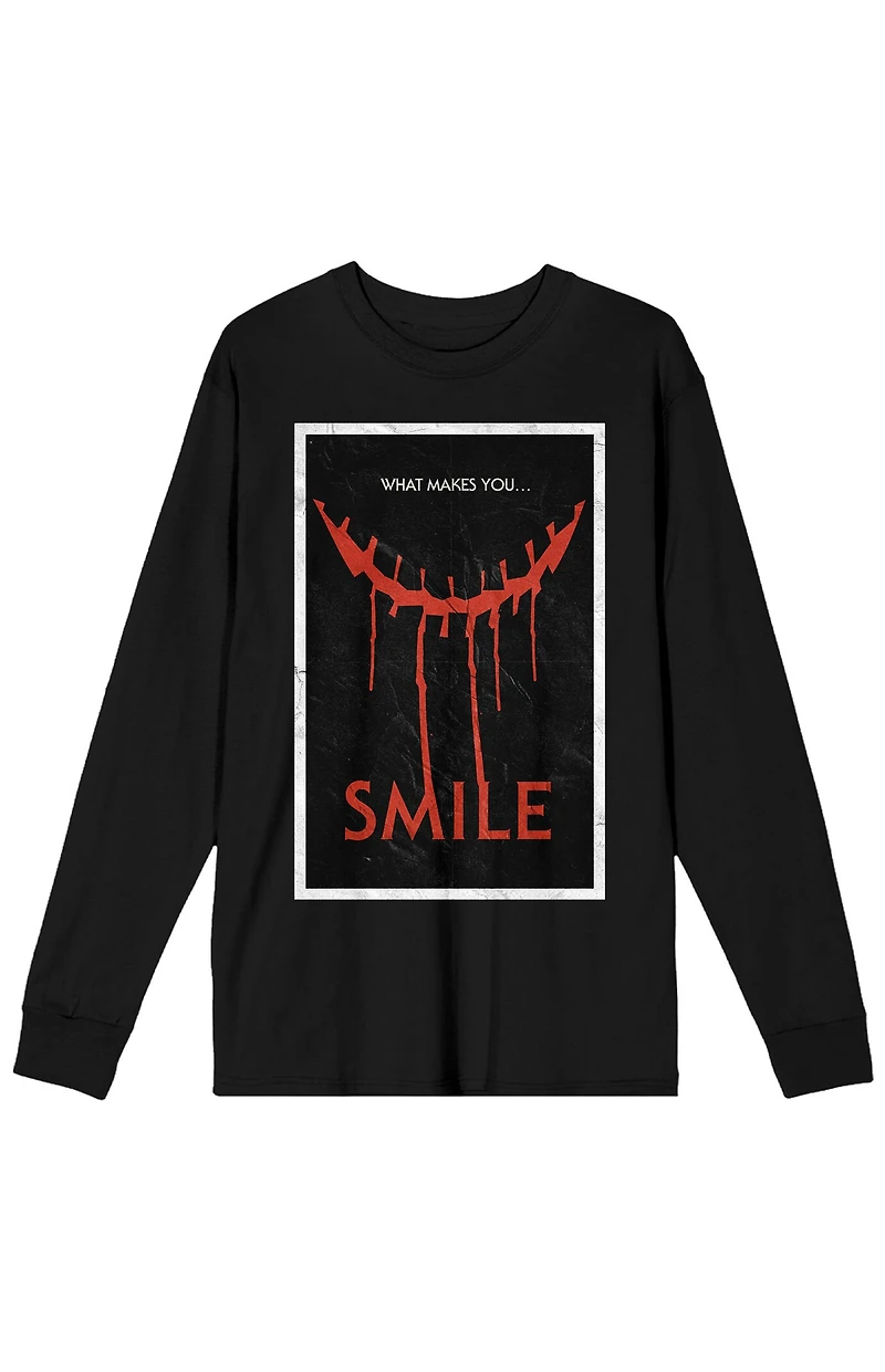 Smile What Makes You Poster Long Sleeve T-Shirt