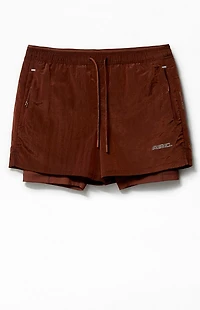 A.R.C. Active Burnt Orange Ripstop Running Shorts