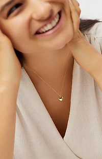 Ana Luisa Lev Small Gold Heart Necklace