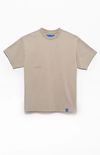 A.R.C. Tan Vintage Wash Heavyweight Oversized T-Shirt