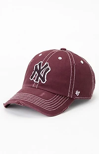 47 Brand NY Weathered Strapback Hat
