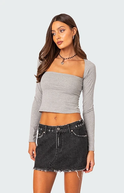 Edikted Urban Girl Wide Neck Top